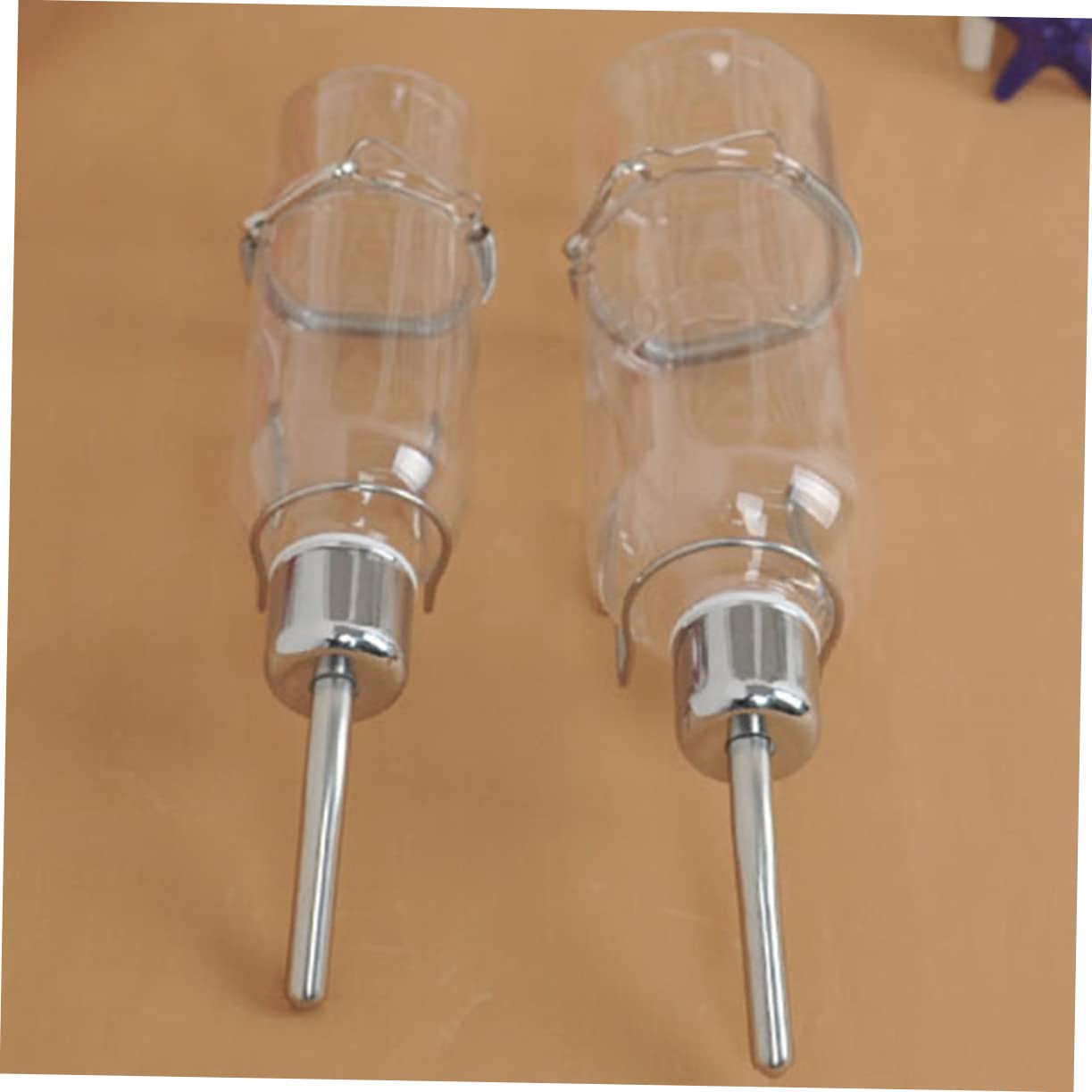 DOITOOL 6pièces Distributeur Eau pour Animaux Acier Inoxydable De Abreuvoir Automatique pour Rongeurs Hamsters Perroquets Et Petits Animaux Installation Facile Et Étanche