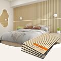 Upick MDF Acoustic Wall Panels Sound Absorbing, 4 Pack 48 x 24 inch Sound Proof Foam Wall Panels & Wood Slat Wall Panels for Interior Wall Decor, Oak
