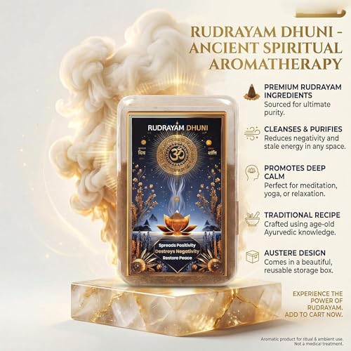 Image of Rudrayam Dhuni Powder for Home Purification | Remove Negative Energy & Vastu Dosh | RudraYaam Dhunii for Positivity, Peace, rudrayamdhuni Powder for puja (3 Months Best Results)