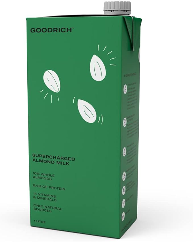 Goodrich Supercharged Almond Milk 12 x 1 Ltr