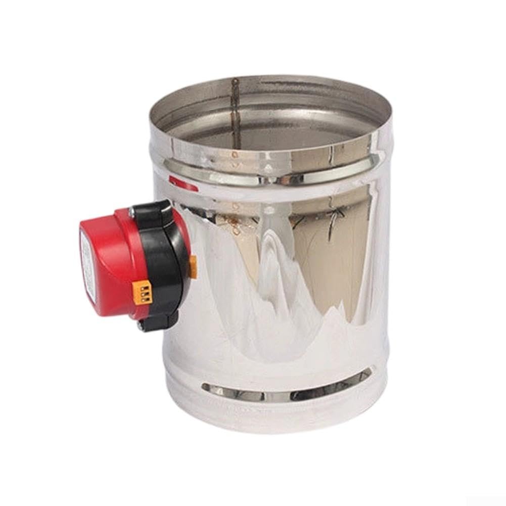 Serranda Antiritorno Motorizzata 8" 220V AC per Tubo Stufa e Condotte Aerazione Residenziali(200mm)