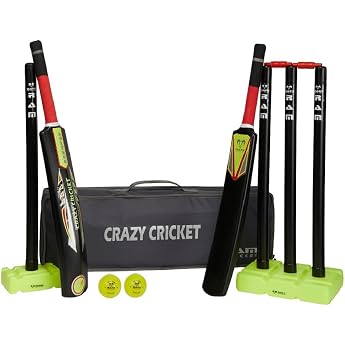 Ram Cricket Set - 2 Sizes - Durable Construction, Robust Plastic and Lightweight - Cricket Style Set for Training, Matches, G