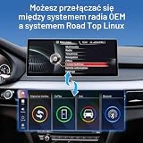Road Top Ekran CarPlay, 12,3-calowe radio samochodowe stereo dla BMW X5 X6 serii F15/F16 z systemem NBT (2014-2016 rok), radio samochodowe z wąską ramką dla CarPlay/Android Auto/MirrorLink