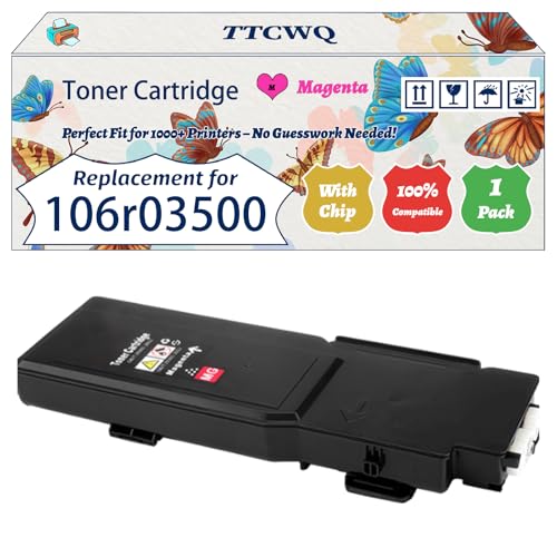 Image of Compatible for Xerox 106r03500 106R03502 106R03503 106R03501 Toner Cartridge Work for Xerox VersaLInk C405DN C400N C405DNW C405N C405NW Printers (1 Pack Magenta)