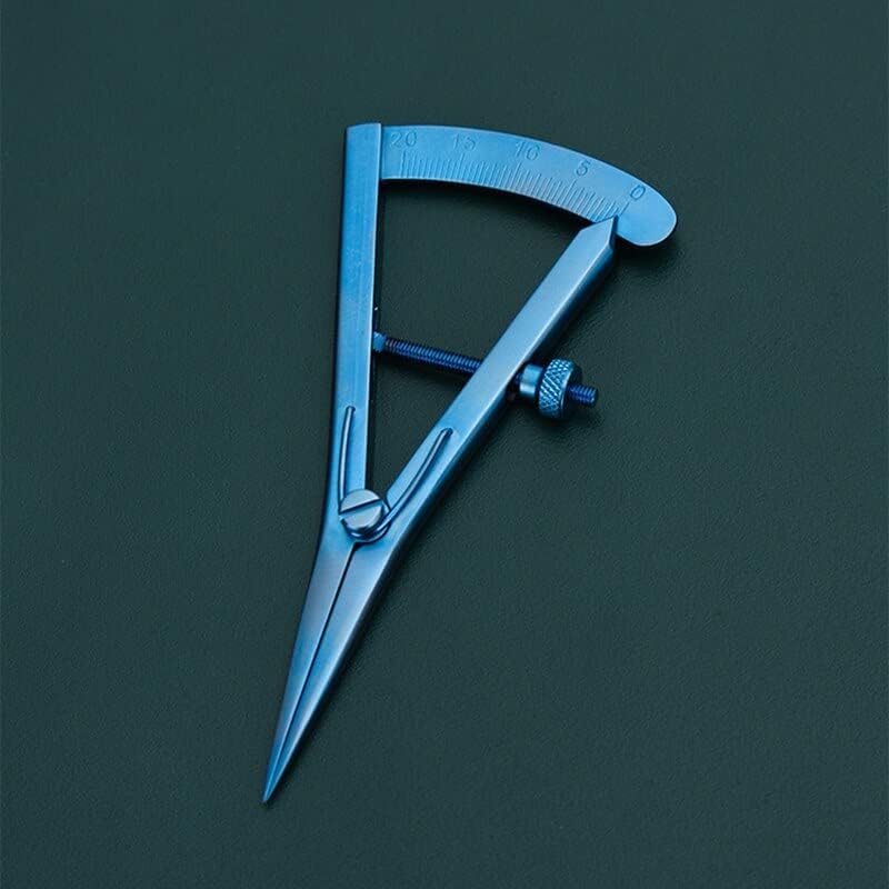 Leather Adjustable Scriber Wheel Compass With Scale Line Marking-gauge Distance Groove Gauge Device Scribing Compass Edge Device - (Color: D Titanium Alloy)