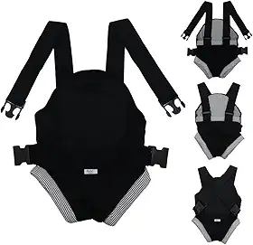 Canguru Click - Bebê Passeio - Suporta Até 15 Kg Preto