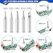 Soldering Iron Kit Electronic, WYCTIN 60W 110V Adjustable Temperature Welding Iron,5pcs Soldering Iron Tips, Desoldering Pump, 2pcs Solder, Rosin, 2pcs Tweezers,Soldering Stand with Tool Carry Case