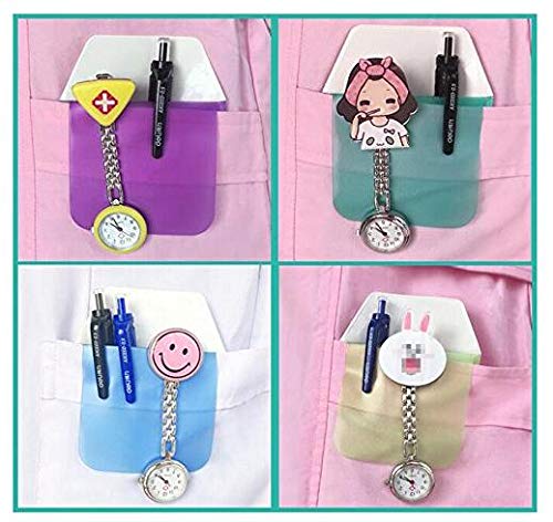 Vasana 6Pcs Assorted Colors Practical Multi-Purpose Heavy Duty Pvc Pocket Protector School Hospital Office Supplies For Pen Leaks Shirts Lab Coats Pants (Color Random) #TOP6