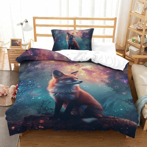 Parure de lit renard en microfibre respirante contre la chaleur - 2