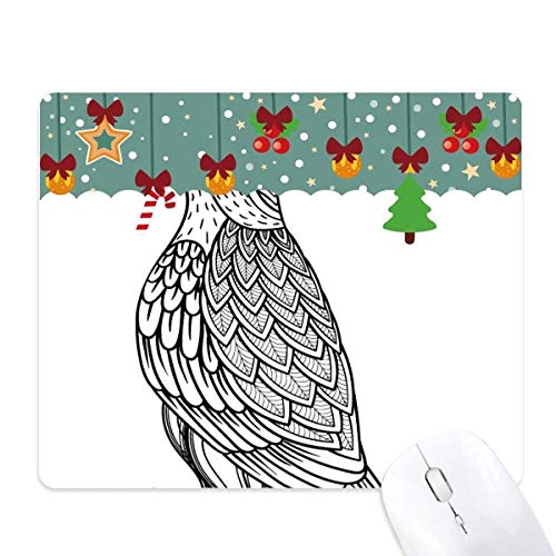 Tapis de souris long oiseau caoutchouc contre la fatigue du poignet