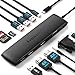 Lemorele 12 in 1 Laptop USB C Docking Station Dual Monitor Multiport Adapter HDMI Dock Triple Display with 2HDMI,VGA,4 10Gbps USB 3.1/2.0,USB C 3.1,PD,SD/TF,3.5MM for HP,Surface,MacBook Laptops