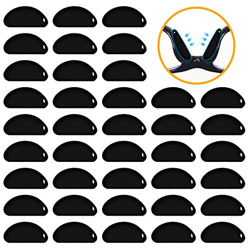 40 Pairs Eyeglass Nose Pads Silicone Soft Seft Adhesive Thin Anti-Slip Nosepads