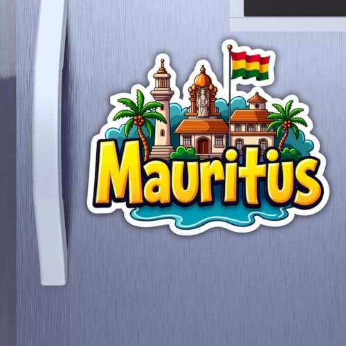 Image of Zesta Wooden Fridge Magnets Set | Refrigerator Decor Magnets for Kitchen | India Souvenir Fridge Magnet Collection | Wooden Magnet for Fridge Door Decoration (Mauritius)