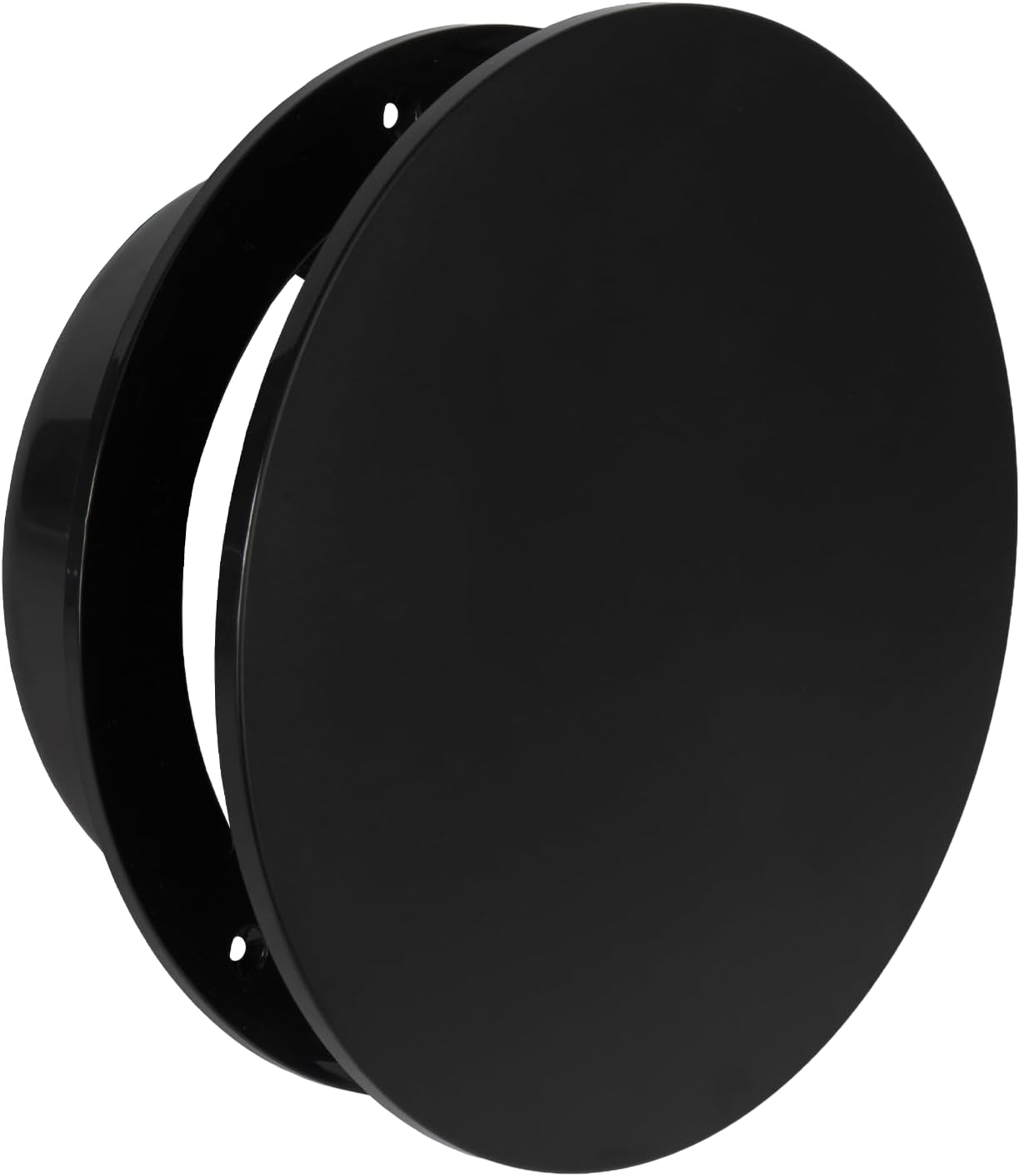 Vent Systems 150 mm Round Ventilation Grille Diffuser - Adjustable Air Outlet for Exhaust and Supply Air, Plate Valve - Black Air Grille for Bathroom, Kitchen, Ceiling, Wall Duct Air Conditioning