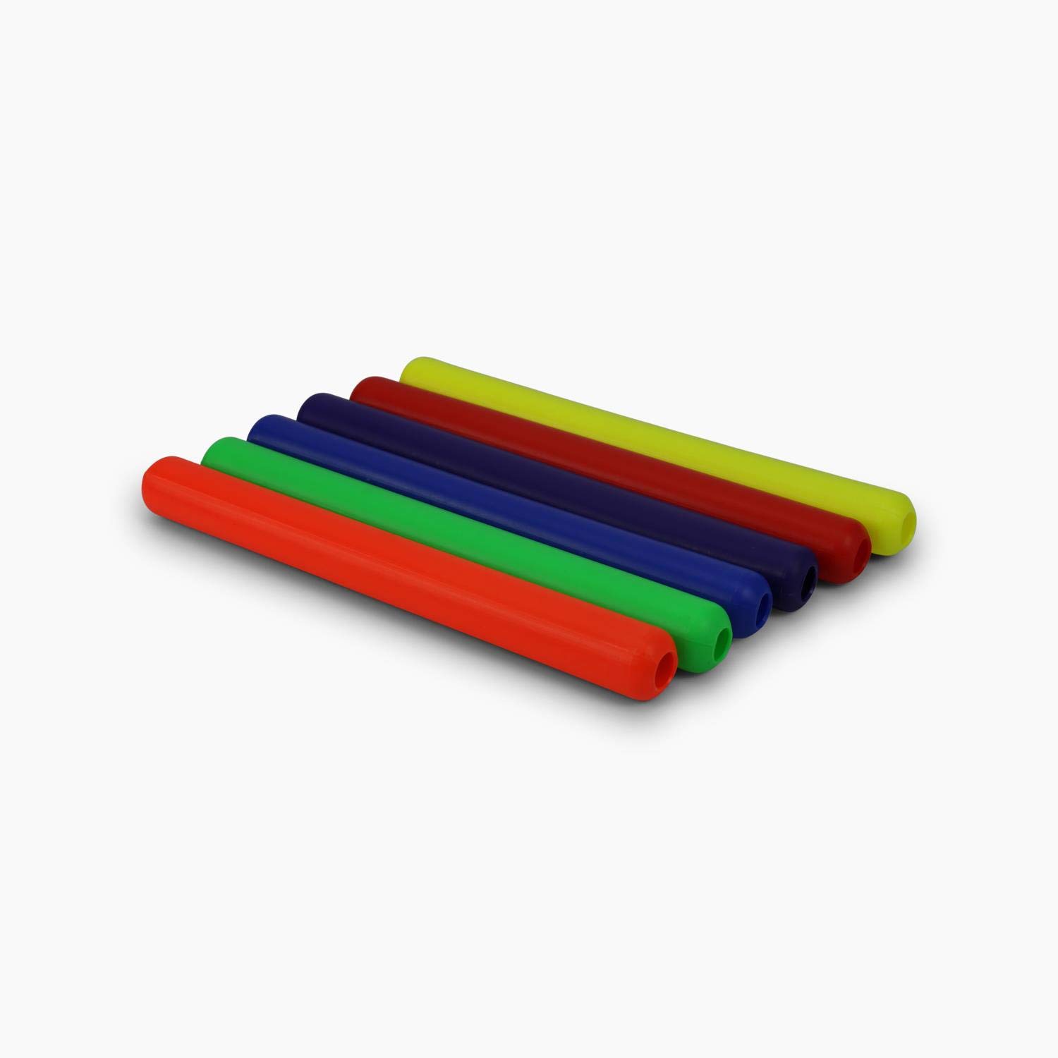Splay Lot de 6 bâtons de Relais en Plastique – Athlétisme Junior, Sprints athlétiques, Course à Pied, Relais Pâque, Lot de 6, poignée Facile.