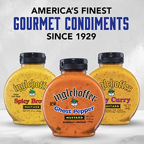 Inglehoffer Ghost Pepper Mustard, 10.25 Oz Squeeze Bottle - Thumbnail 2