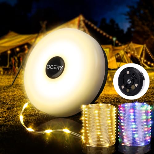 OGERY Camping String Lights, 4 in 1 Quick Storage 32.8FT...