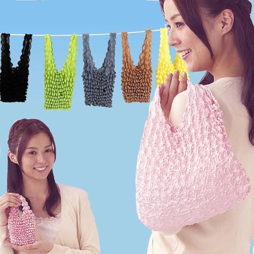 2 Pieces Expandable Tote Bag, Large Capacity Shopping Bag, Reusable Grocery Bag for Daily Storage, Travel and Shopping4