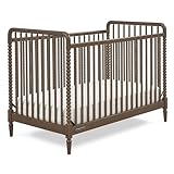 Delta Children Saint 4-in-1 Convertible Crib - Greenguard Gold Certified, Teak Brown