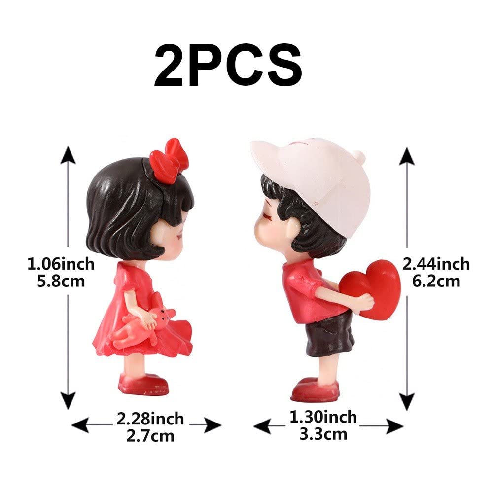 Amazon.co.jp: ミニチュア カップル 置物 キス 人形 キス