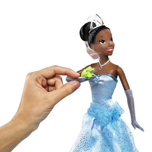 princess tiana blue dress doll Tiana Inspired Blue Doll Dress & Gloves: Fits 11.5/17 Inch Dolls