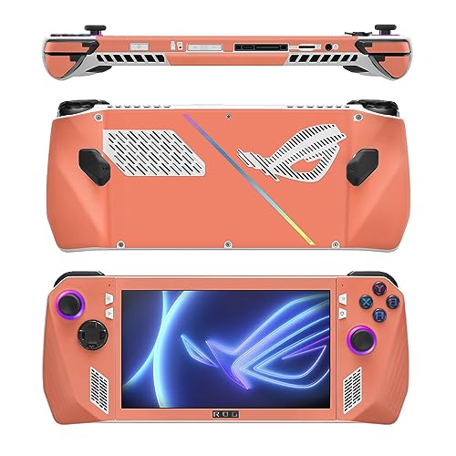 Image of MightySkins Skin Compatible with Asus ROG Ally - Solid Salmon | Protective, Durable, and Unique Vinyl Decal wrap Cover | Easy to Apply, Remove, and Change Styles