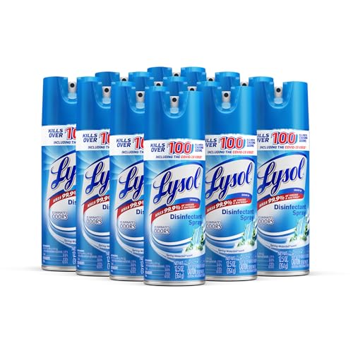 Lysol® Disinfectant Spray - Spring Waterfall 12.5 oz, Case of 12 ...
