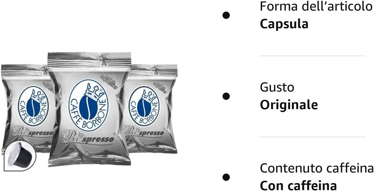 Borbone - 600 cápsulas de café compatibles con Nespresso Respresso mezcla negra