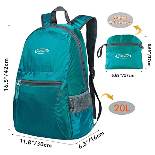 Image of G4Free 20L Small Packable Travel Hiking Backpack for Men Women