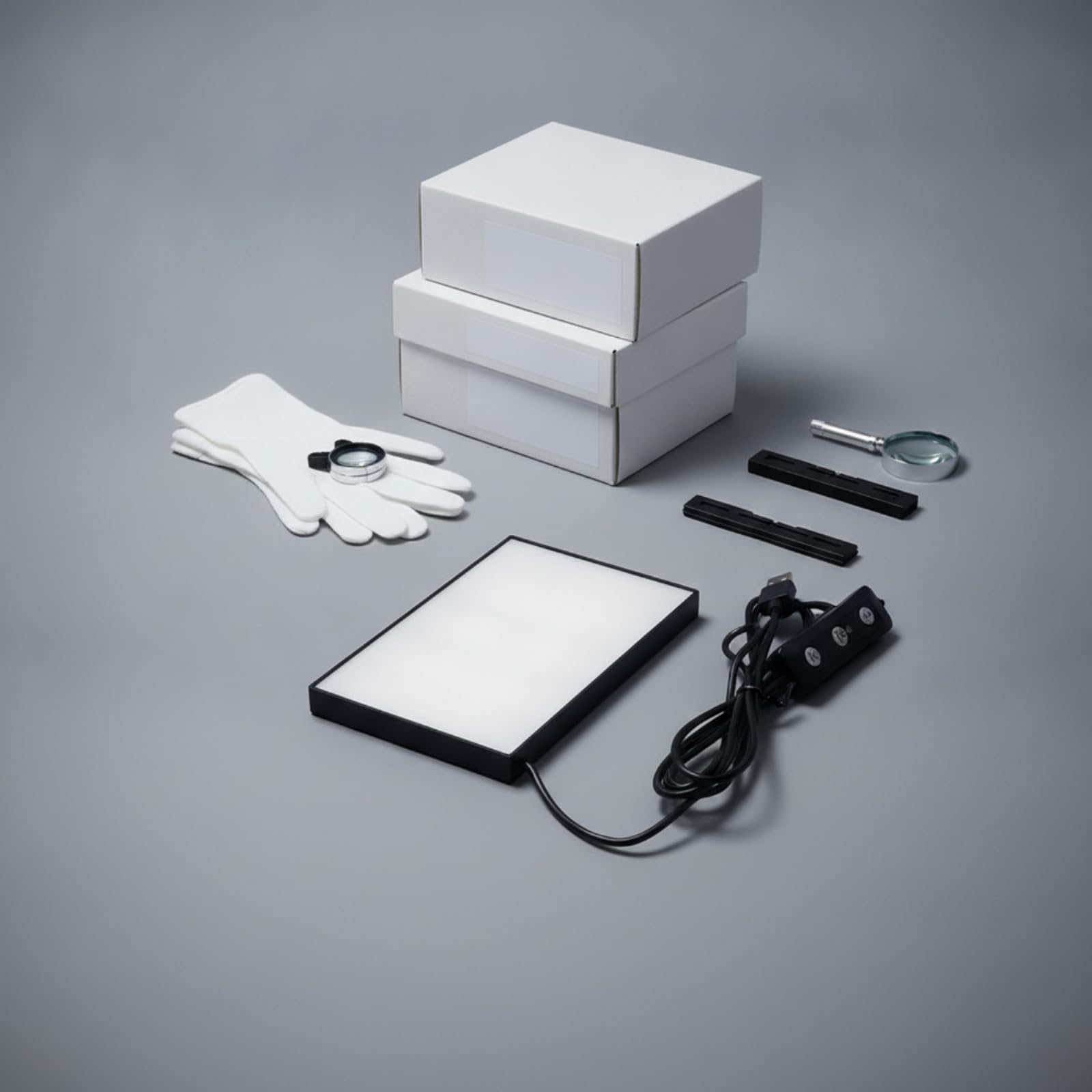 Ronyme Filmothéque Visionneuse Négatifs Diapositives Visionneuse Table Lumineuse Plateau Éclairant avec 10 Niveaux Ton Image et Bords Visibles Clairement Adaptée à Sélection Photo Film Atelier Studio