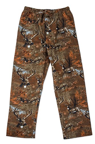 North 15 Men's Plaid Flannel Pajama Pants, 100% Cotton