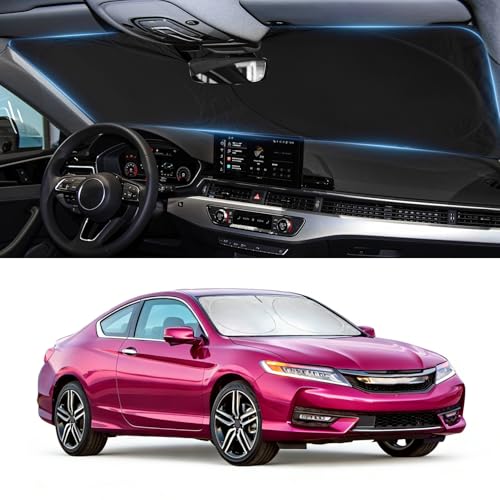 Image of Windshield Sun Shade for Honda Accord 2013-2015 2016 2017 Window Sunshade