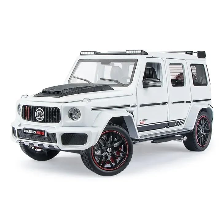 Image of Alokik Enterprise 1:24 Mercedees-Benz Barbos G800 Die-Cast Model Metal Pull-Back Off-Road Car with Sound & Light and 4 Opening Doors Kids' Best Toy Vehicle Gift【Color As Per Stock】