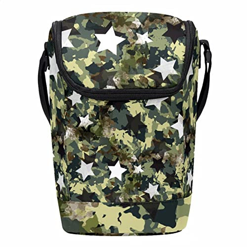 Lonchera de camuflaje con estrellas para colegio excursiones y viajes 2