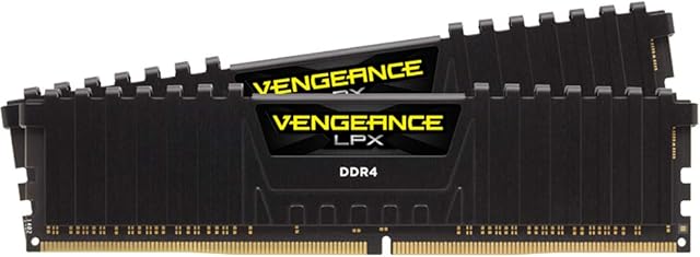 Corsair CMK16GX4M2D3000C16 Vengeance LPX 16 GB (2 x 8 GB) DDR4 3000 MHz C16 XMP 2.0 High Performance Desktop Memory Kit, Black