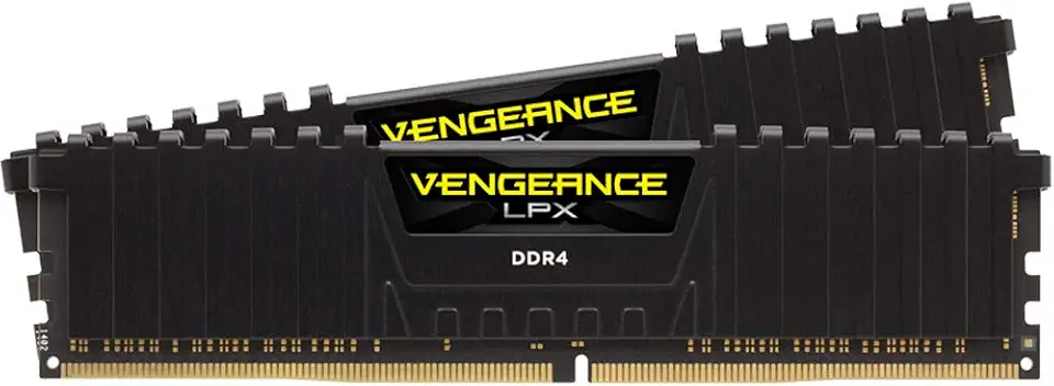 Corsair CMK32GX4M2B3200C16 DDR4 3200MHz C16 Desktop Gaming Memory Black, Vengeance LPX Black, 32GB (2 x 16GB)