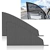 Car Window Sunshade, 2 PCS Car Side Front Window Sun Shade Front Window Sunshades Coverage Blocks UV Rays for Most of Vehicle