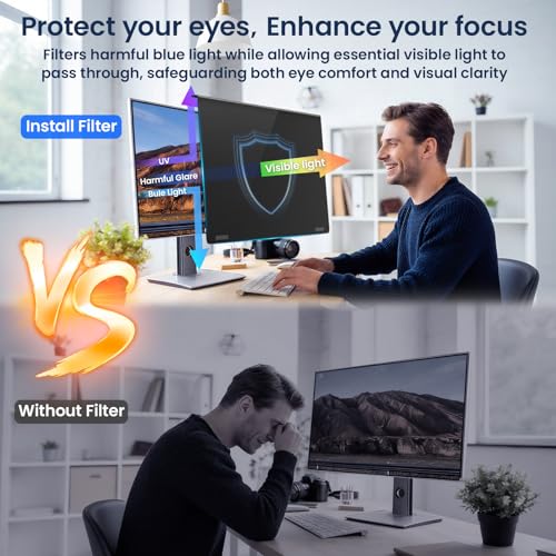 Image of 32 inch & 24 inch Hanging Magnetic Computer Privacy Shield