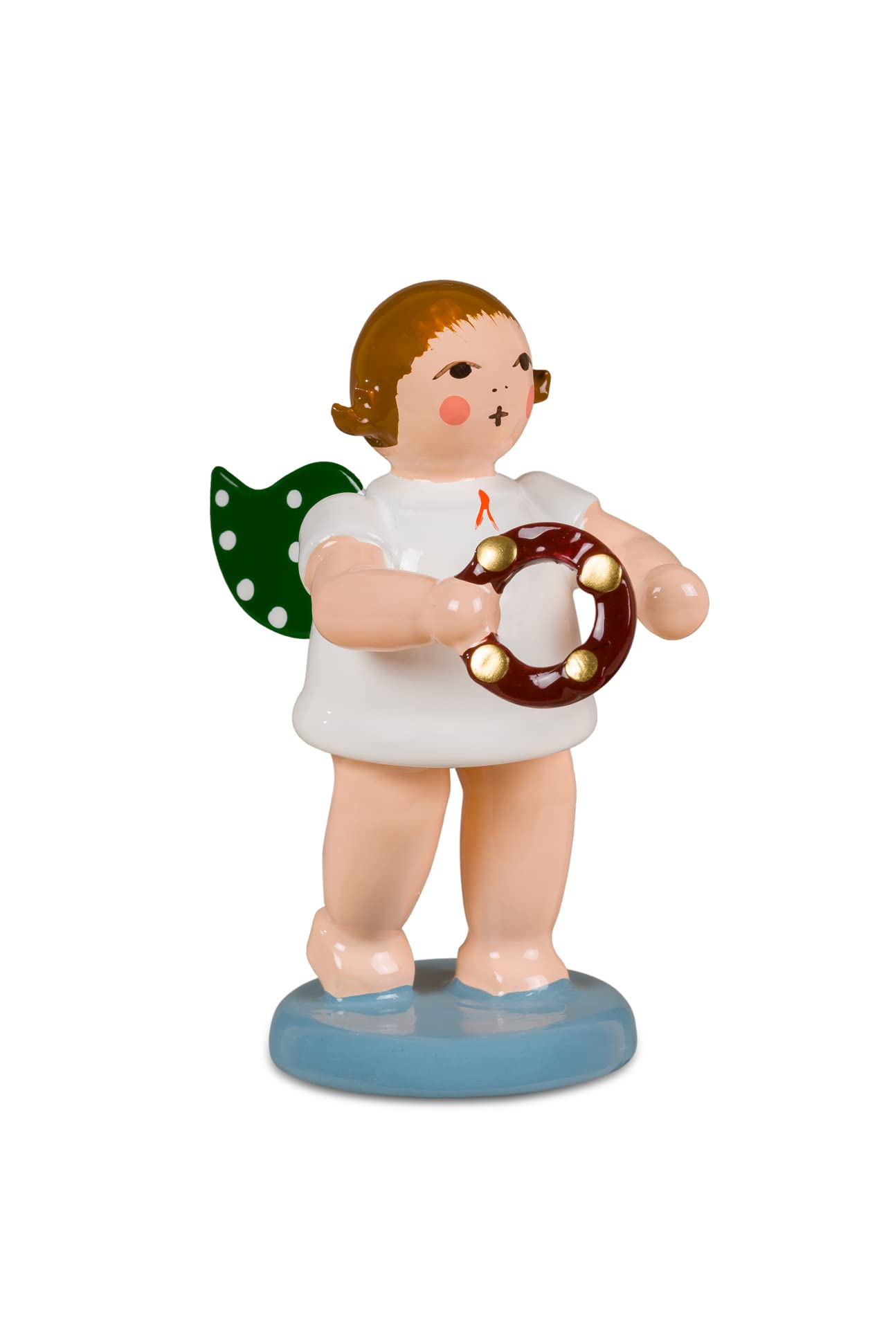 Ange avec anneau de serrage de 6,5 cm, artisanat en bois de Noël