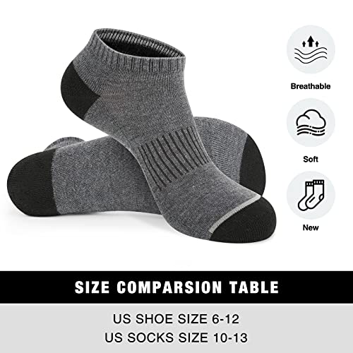 COOVAN 8 Pairs Mens Ankle Socks Low Cut Breathable Casual Socks for Men4
