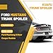 KUAFU Trunk Spoiler Compatible with 2015-2023 Ford Mustang GT500 GT350 V6/V8/Shelby/GT/EcoBoost 2 Door Coupe Models, Rear Wing Gloss Black