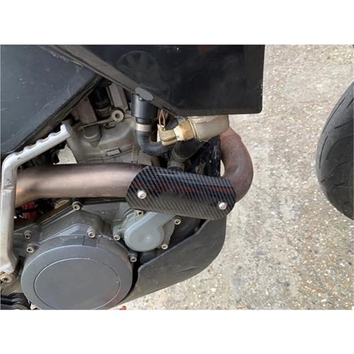 Abrazadera de escape y protector térmico para solucionar quemaduras en motos 4