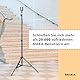 MAKA Schweres Stativ 71 bis 210 cm - Mit 360° Kugelkopf - Für Kamera und Laser - Teleskopstativ - Baustativ