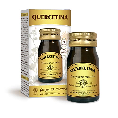 Dr. Giorgini Quercetina - Confezione da 75 pastiglie da 400 mg (75 dosi da 1 pastiglia), 30 g