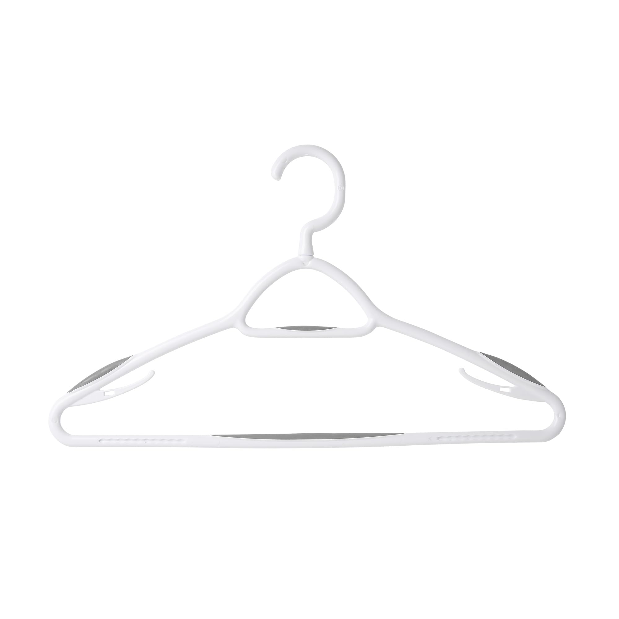Neatfreak Deluxe-Kleiderbügel, rutschfest, platzsparendes Design für Jacken, Hosen, Hemden, um 360 Grad drehbarer Hals, weiche Griffstangen, hergestellt in Nordamerika, 12 Stück