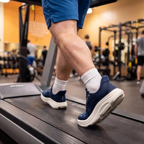 ALLSWIFIT Men's Slip On Wide Toe Box Road Running Shoes,Blue,11 - image 2