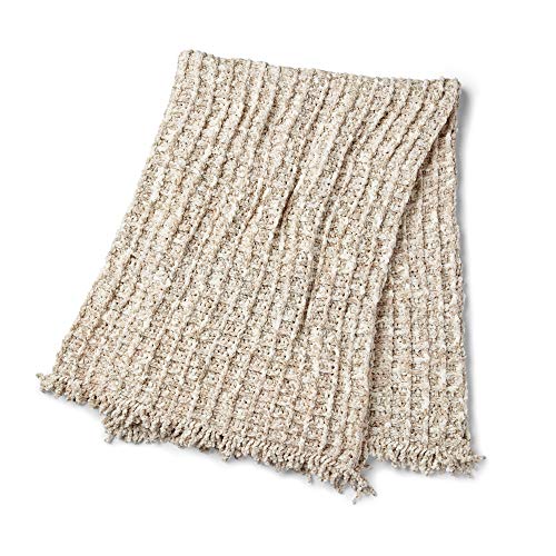 Image of Bernat Crushed Velvet Yarn, Cream