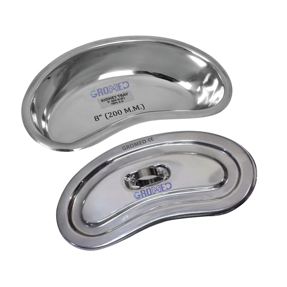 See full amazon price history chart for Gromed Surgical Kidney Tray with Lid, 8 inch - Heavy Duty Medical Grade Stainless Steel (Kidney Shaped Dish) Gromed Surgical Kidney Tray with Lid, 8 inch - Heavy Duty Medical Grade Stainless Steel (Kidney Shaped Dish) (B0CD81SNYT) Amazon Price History, Amazon Price Tracker