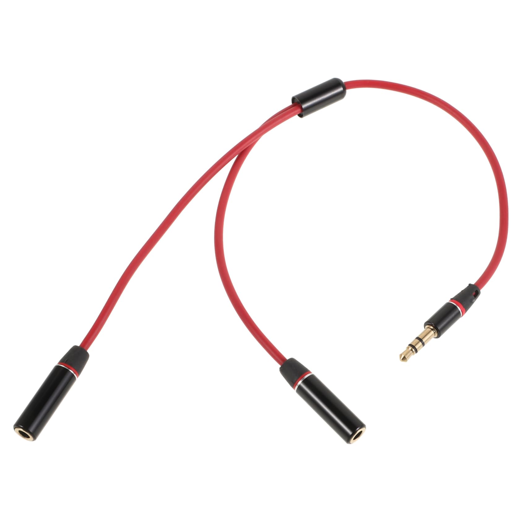 Totority Audio Extension Cable Splitter Dual Headphone Adapter Male to Female Audio Equipment Adapter Cable for Headphones and Microphone 1pcs