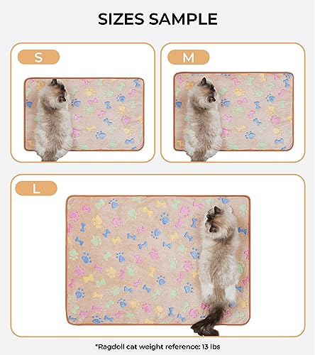 Image of luciphia 1 Pack 3 Blankets Super Soft Fluffy Fleece Pet Blanket Flannel Throw for Dog Puppy Cat Bone Small